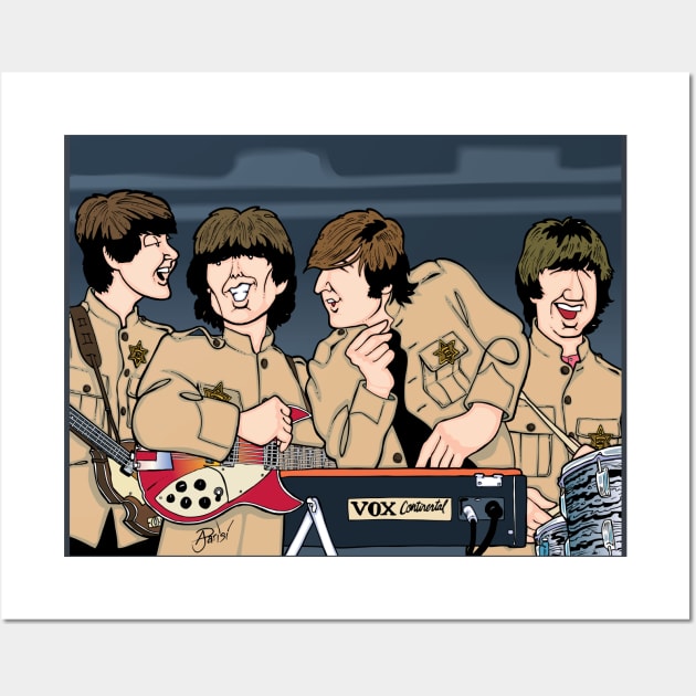 The Beatles at Shea Wall Art by Parisi Studios